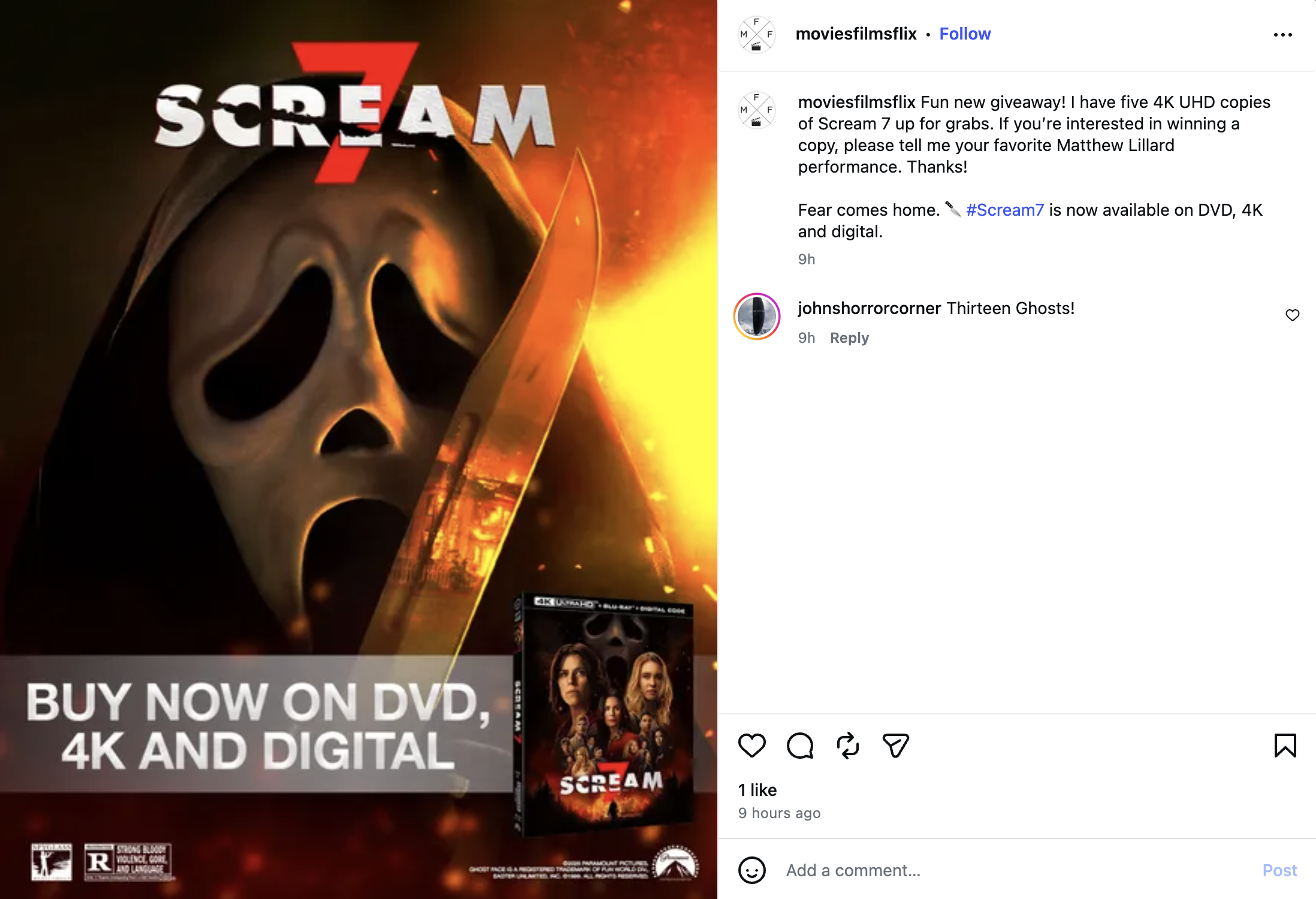 Movies, Films, And Flix - Instagram Post